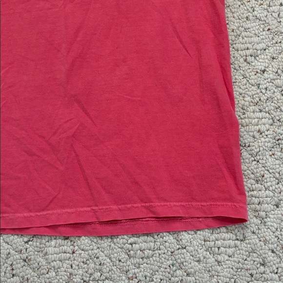 Comfort Colors Classic Coral Red Unisex Heavyweight Short Sleeve Basic T-Shirt - Picture 7 of 10
